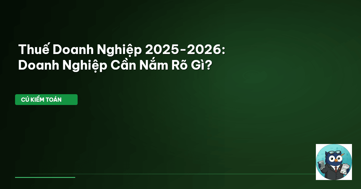 thuế doanh nghiệp