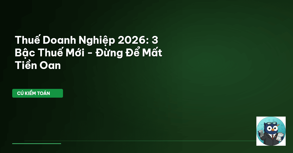 thuế doanh nghiệp 2026