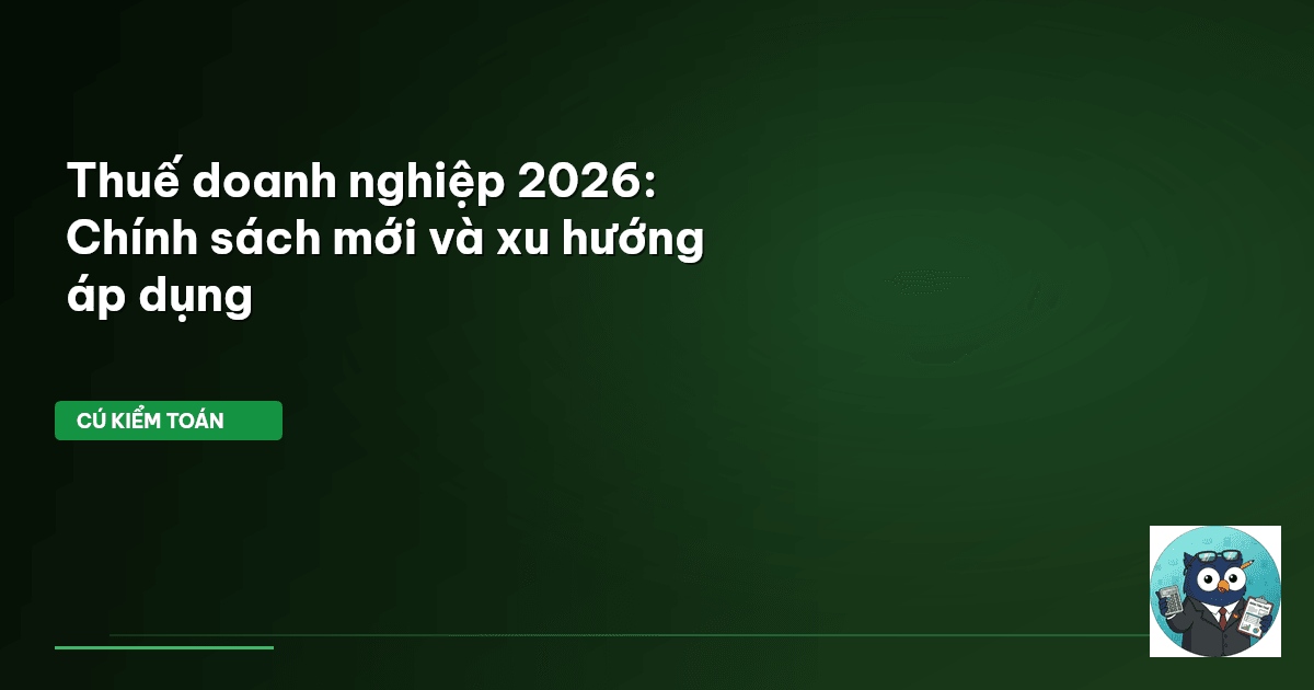 thuế doanh nghiệp 2026