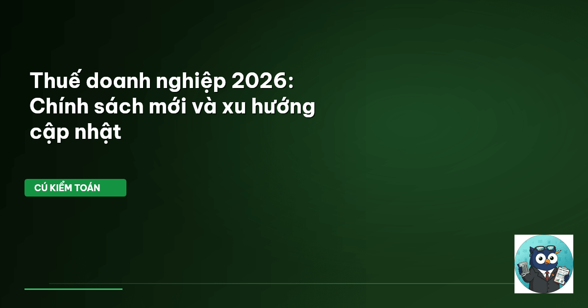 thuế doanh nghiệp 2026