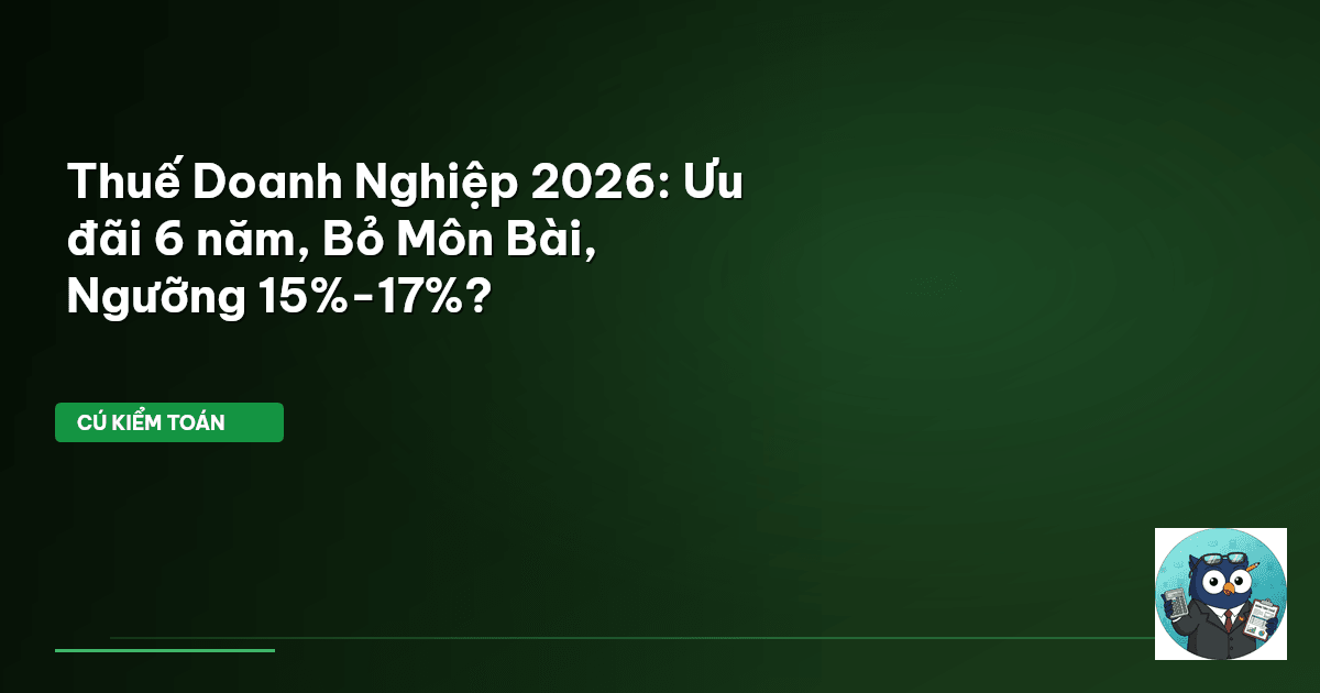 thuế doanh nghiệp 2026