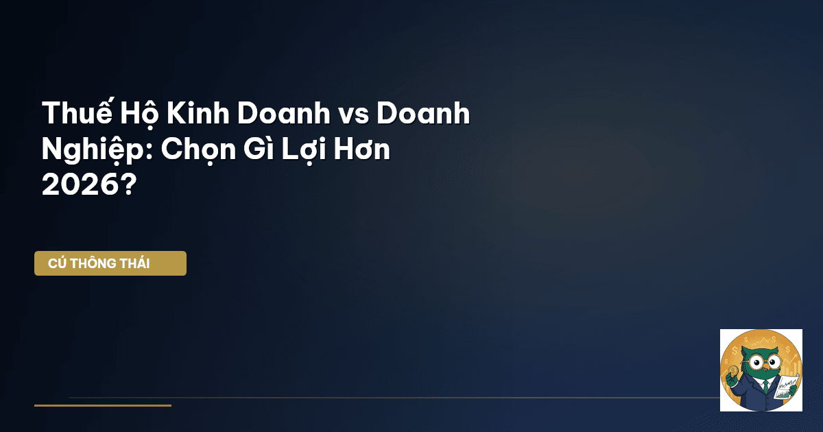 Thuế Hộ Kinh Doanh vs Doanh Nghiệp: Chọn Gì Lợi Hơn 2026?