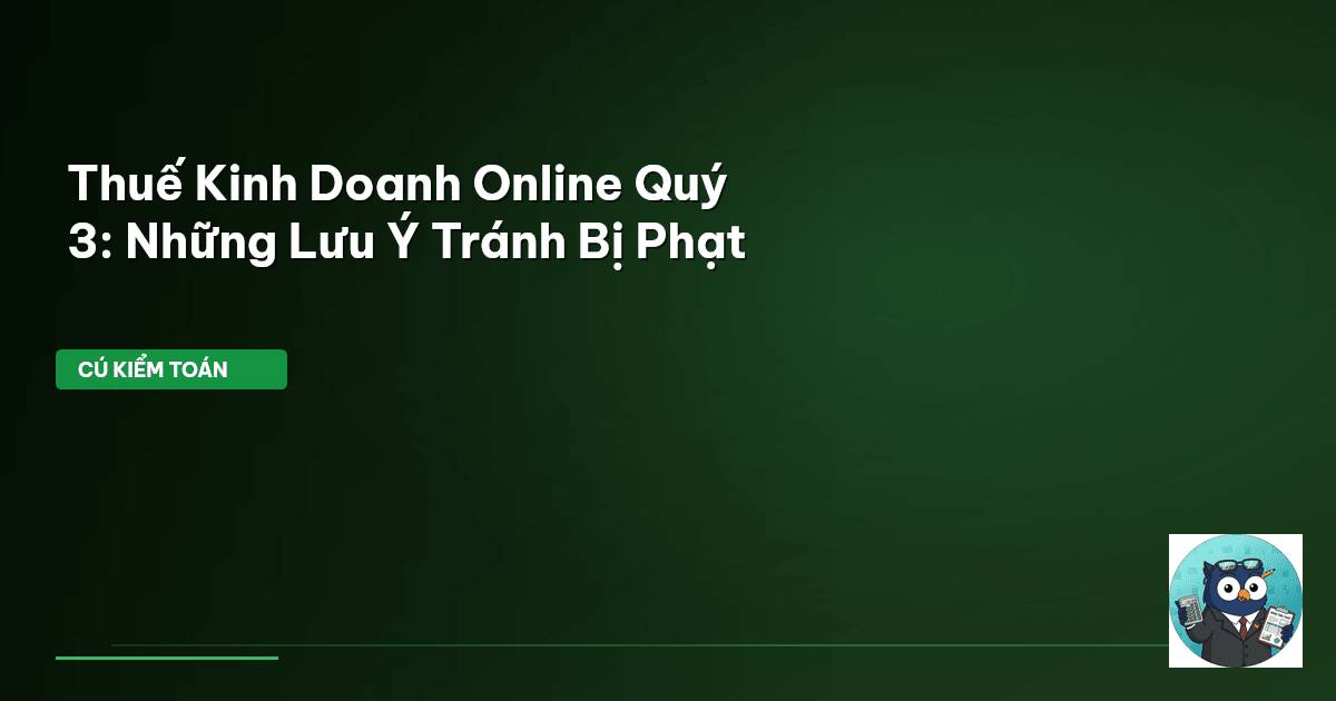 thuế kinh doanh online