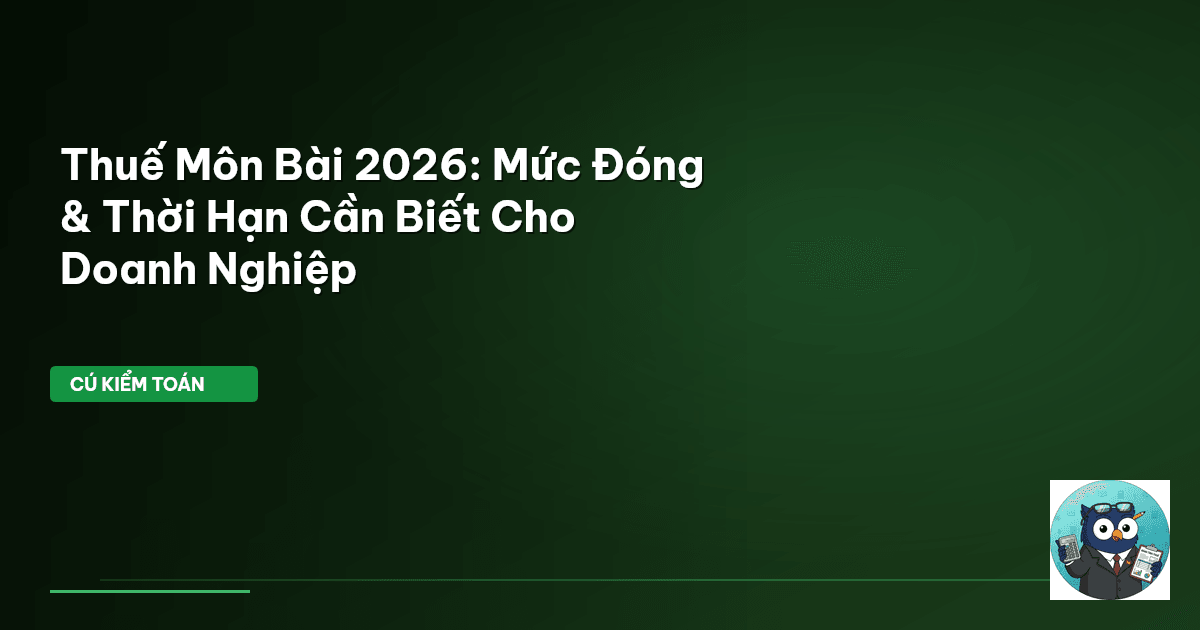 thuế môn bài 2026