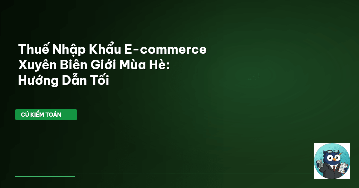 thuế nhập khẩu e-commerce