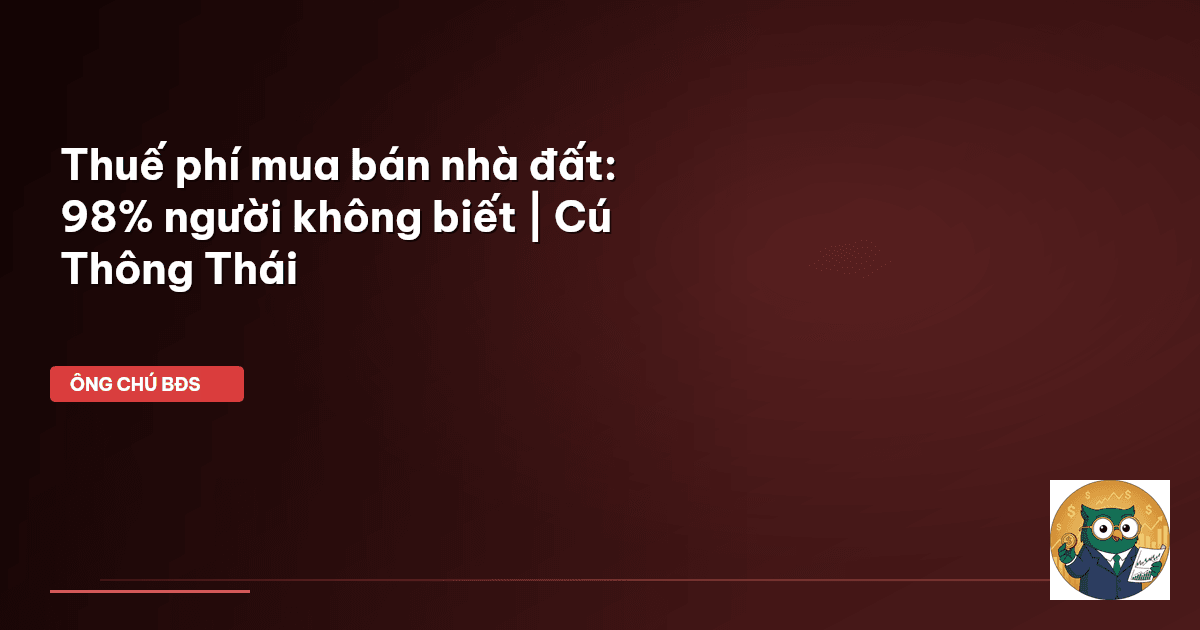 thuế phí nhà đất
