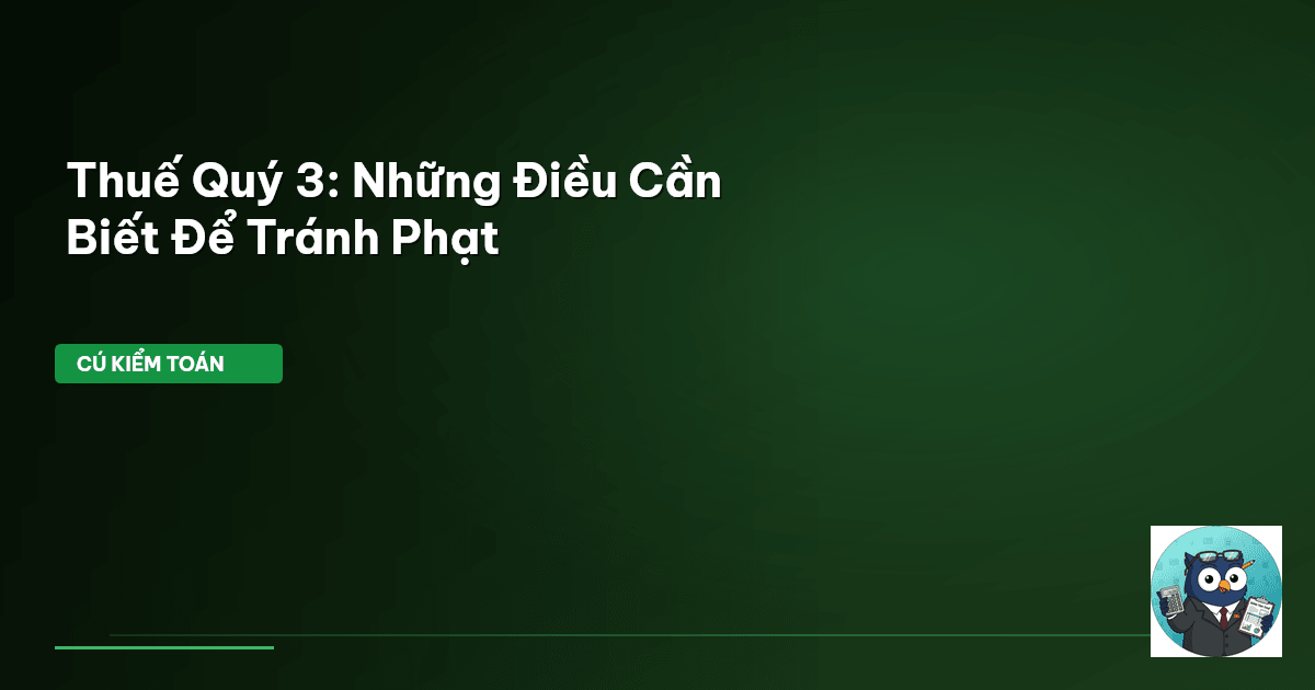 thuế quý 3