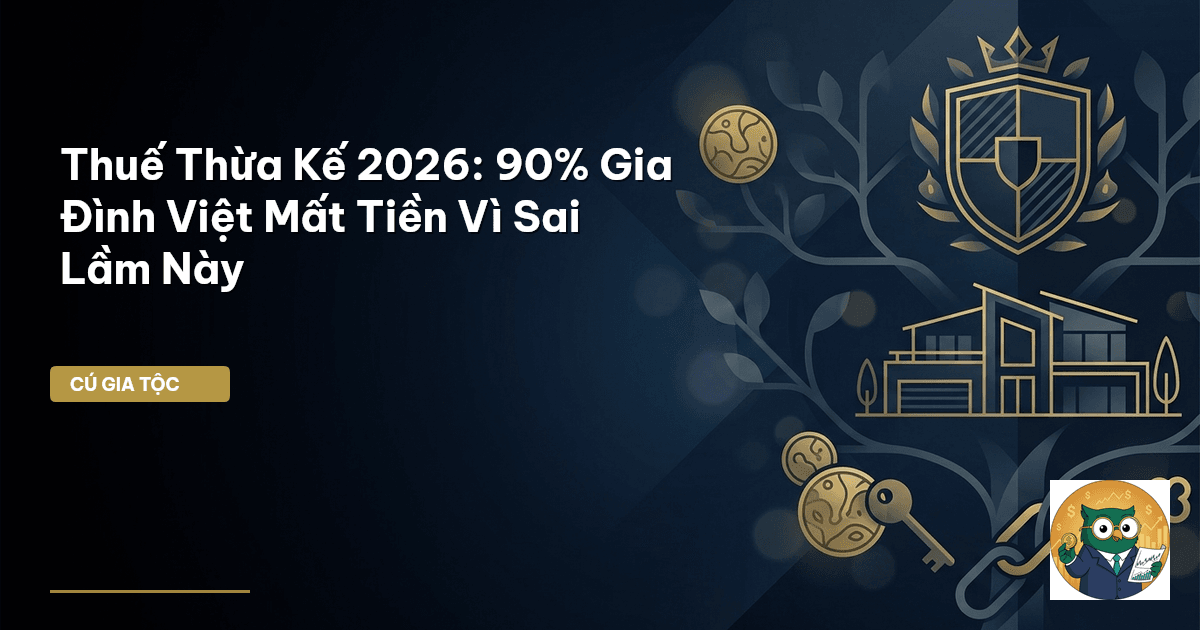 Thuế Thừa Kế 2026: 90% Gia Đình Việt Mất Tiền Vì Sai Lầm Này