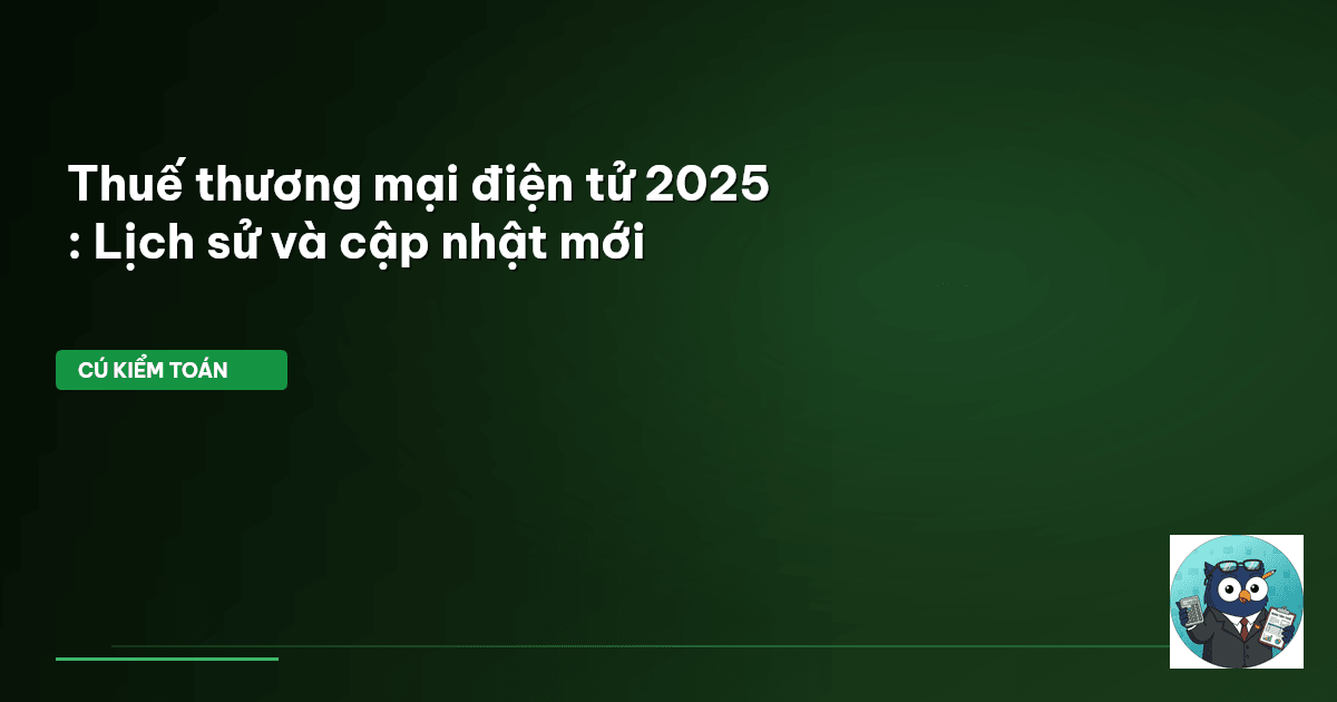 thuế thương mại điện tử