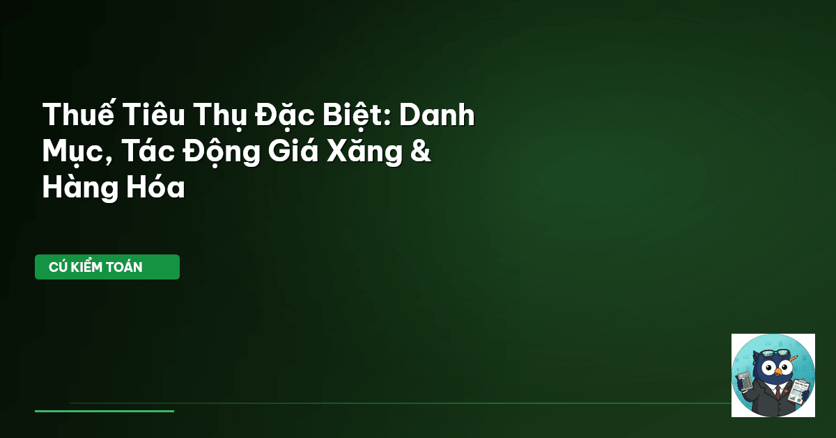 thuế tiêu thụ đặc biệt