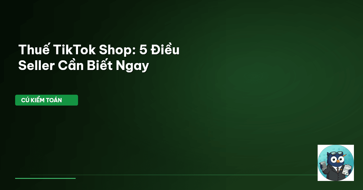 thuế tiktok shop