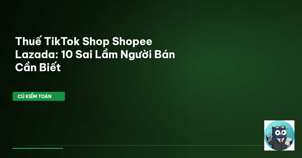 thuế tiktok shop