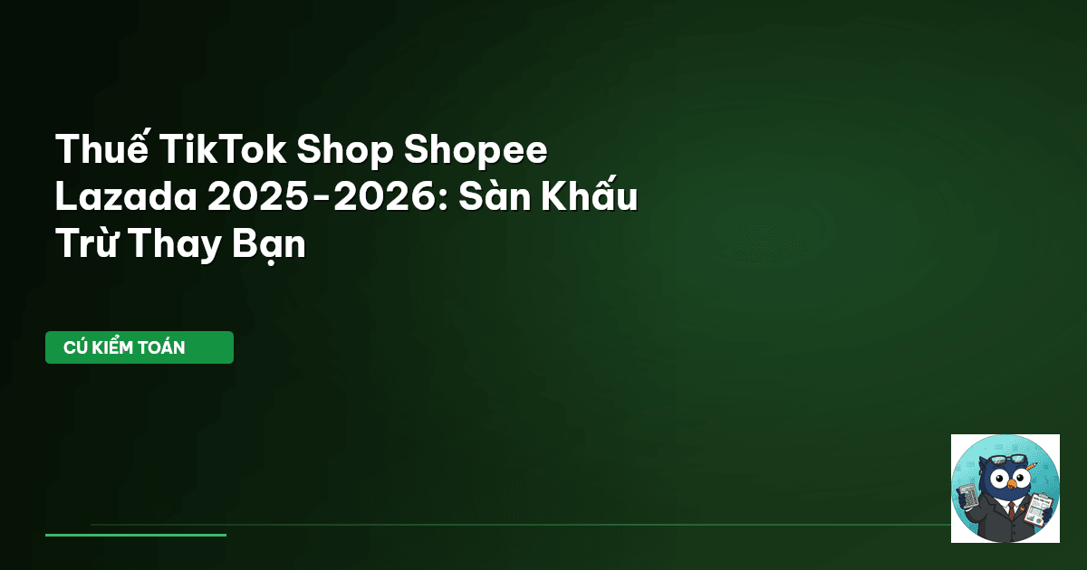 thuế TikTok Shop