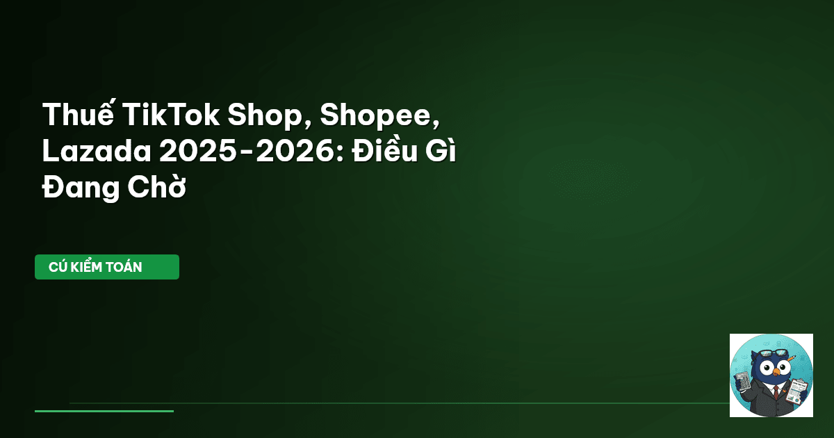 thuế TikTok Shop