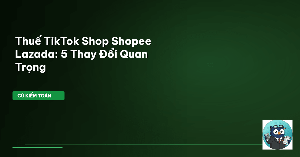 thuế TikTok Shop