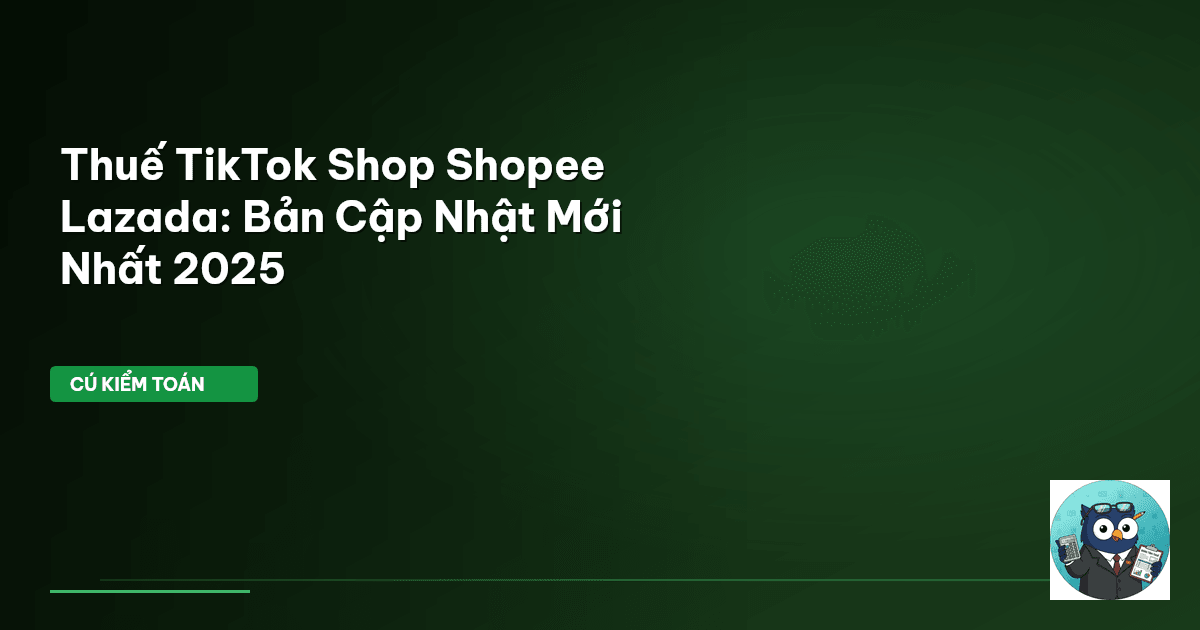 thuế tiktok shop