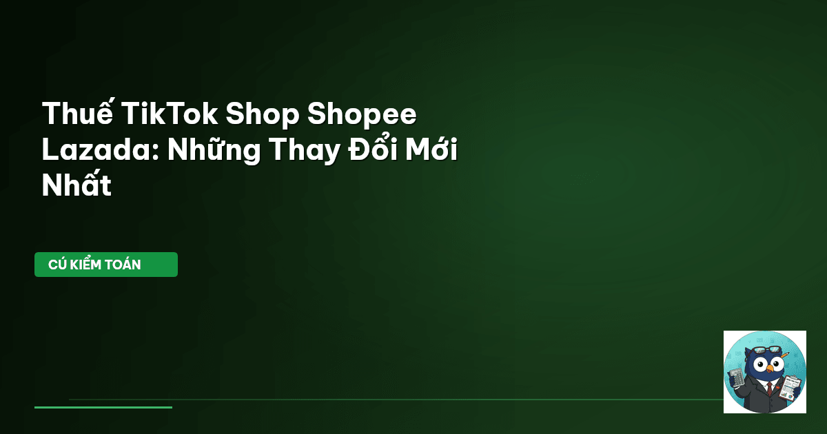 thuế tiktok shop