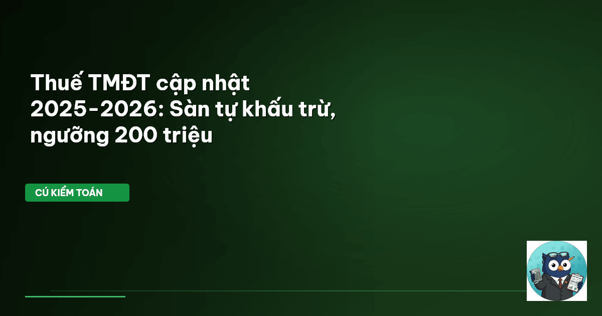 thuế thương mại điện tử 2025