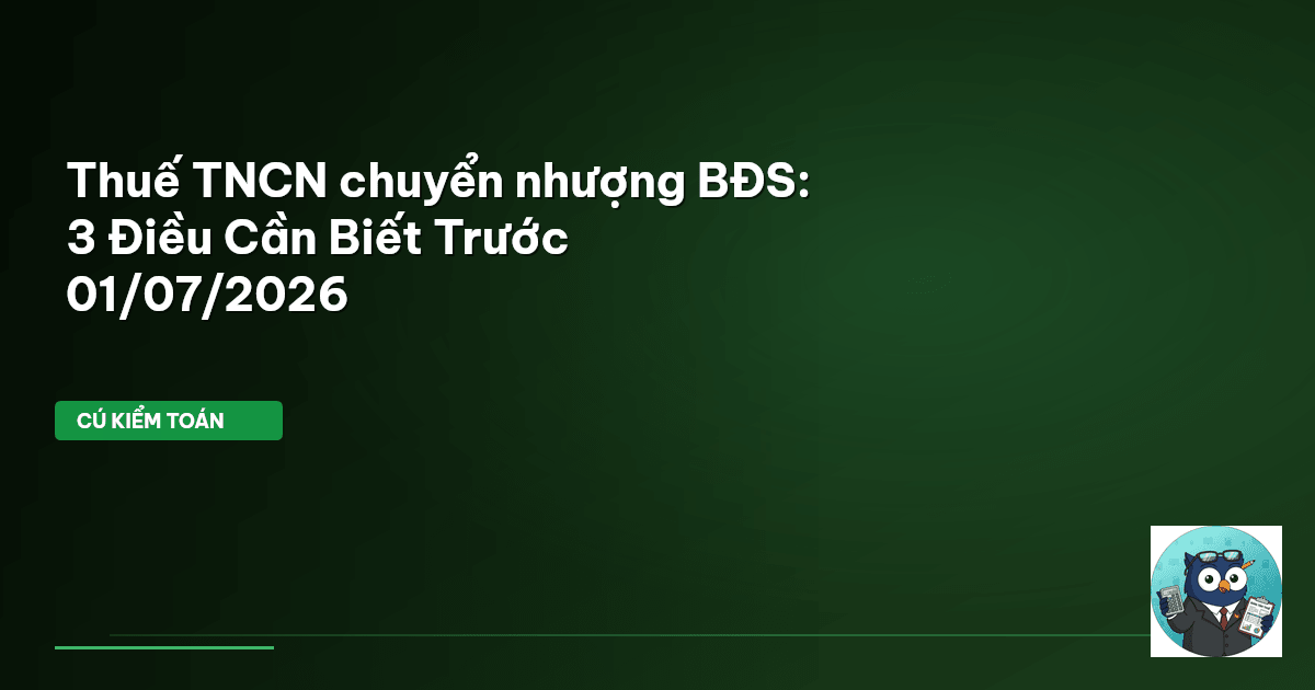 thuế TNCN chuyển nhượng bất động sản