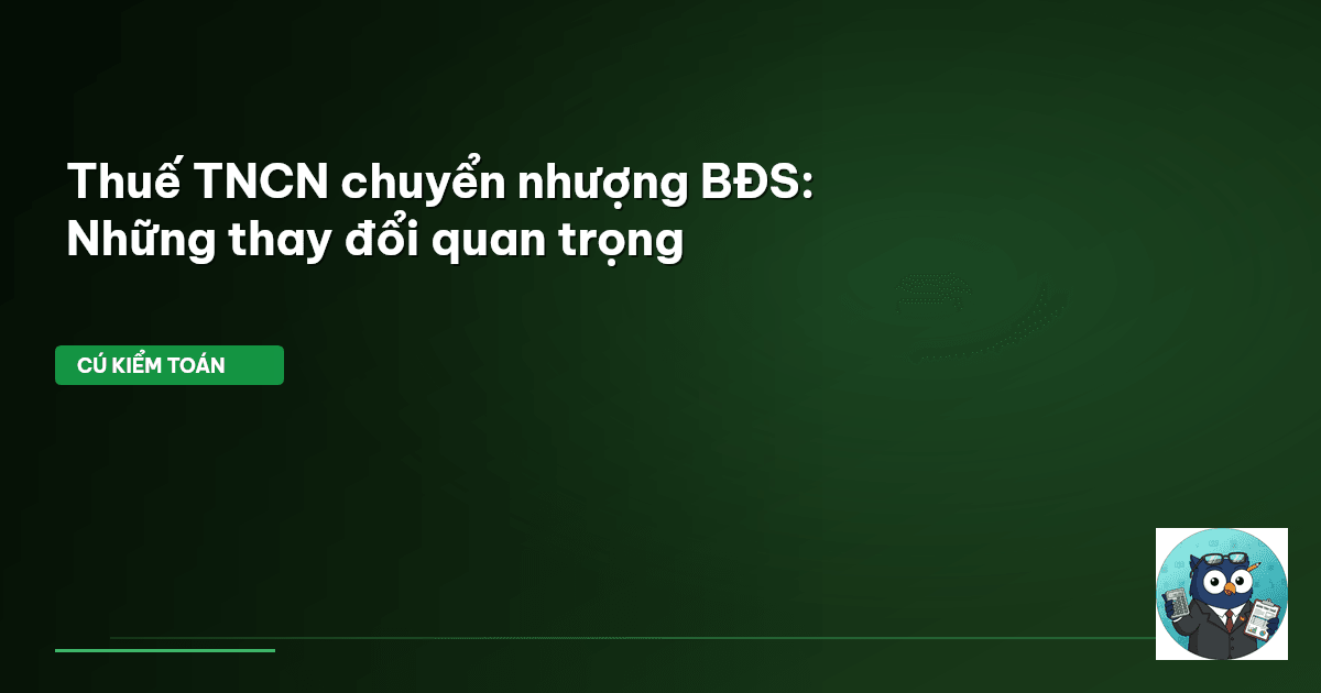 thuế TNCN chuyển nhượng BĐS
