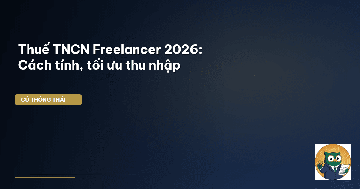 Thuế TNCN Freelancer 2026: Cách tính, tối ưu thu nhập