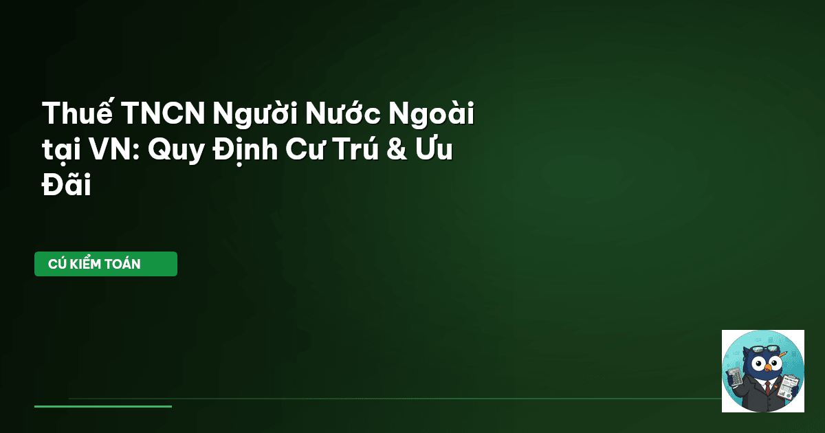 thuế tncn người nước ngoài