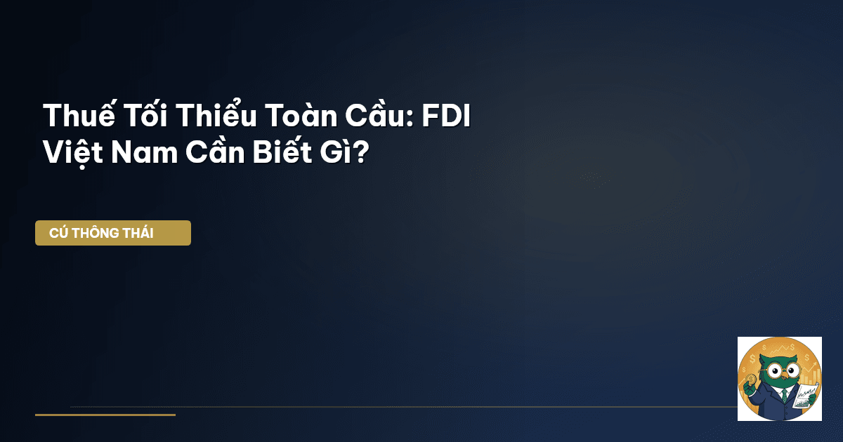 Thuế Tối Thiểu Toàn Cầu: FDI Việt Nam Cần Biết Gì?