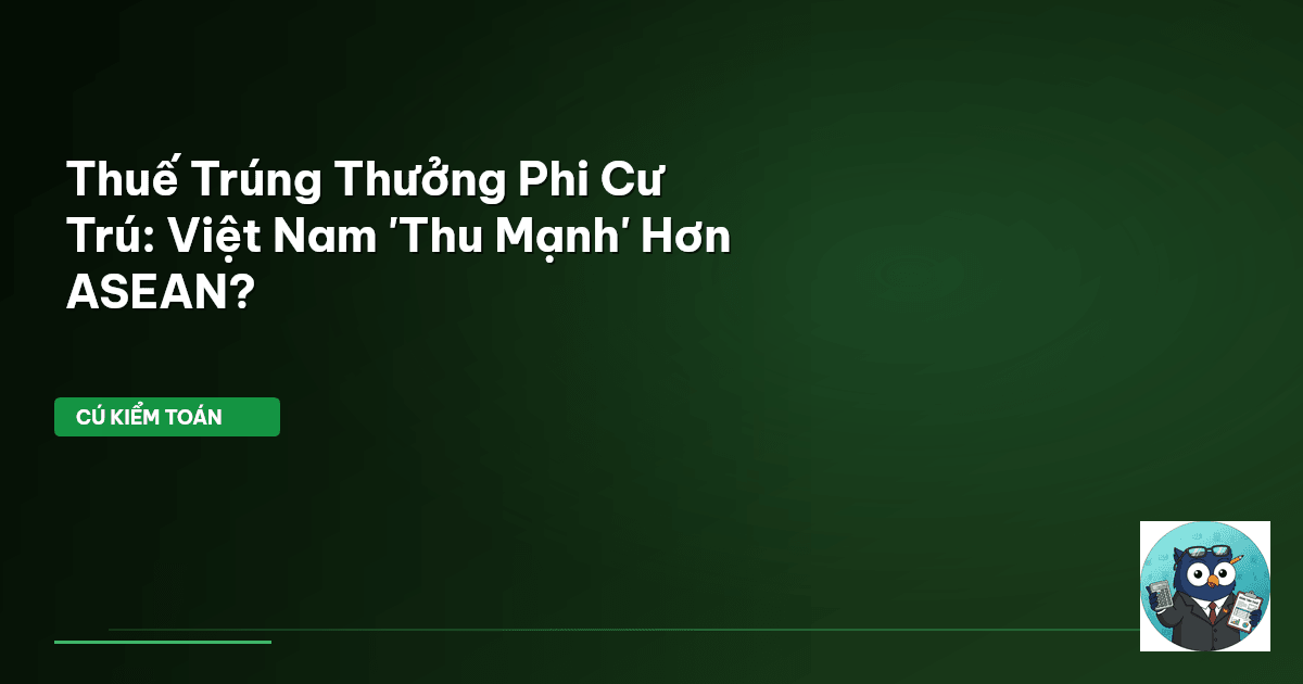 thuế trúng thưởng phi cư trú