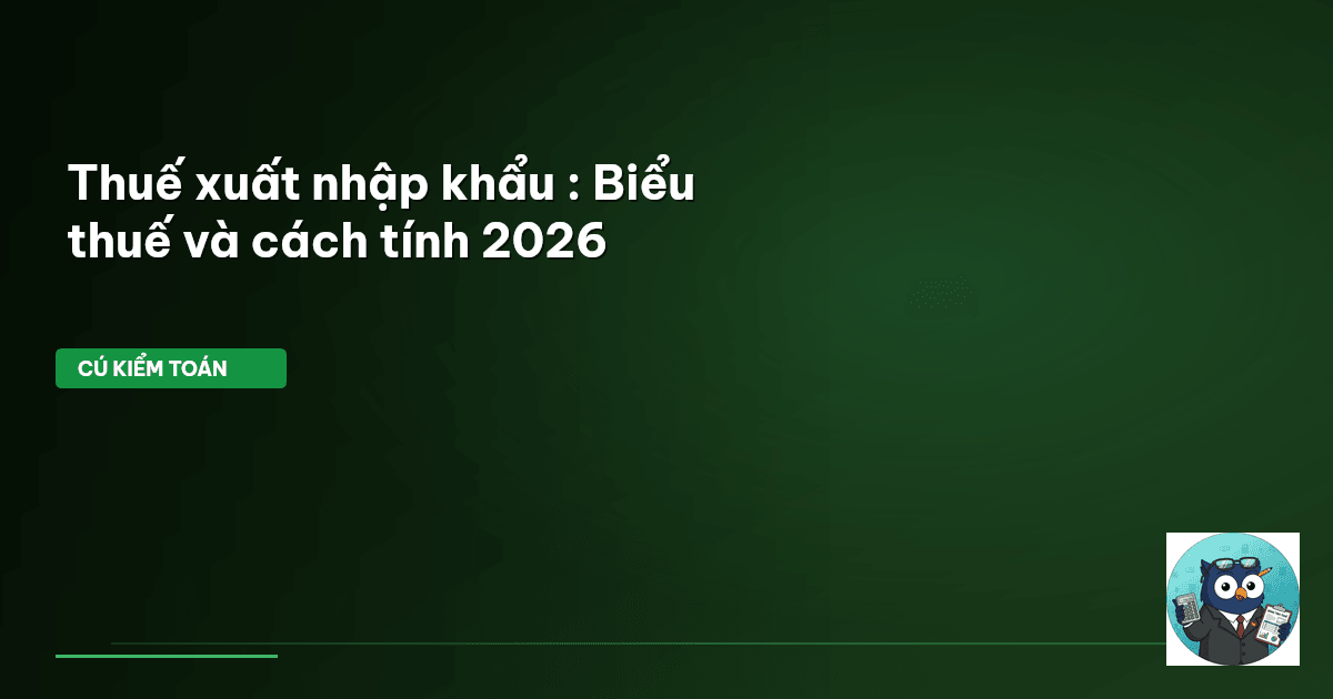 thuế xuất nhập khẩu