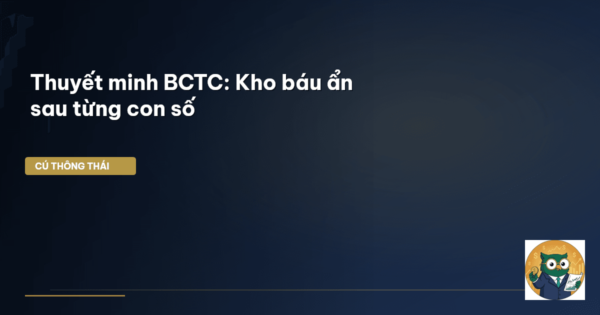 Thuyết minh BCTC: Kho báu ẩn sau từng con số
