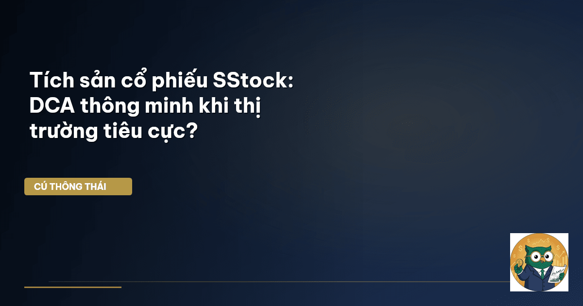 Tích sản cổ phiếu SStock: DCA thông minh khi thị trường tiêu cực?