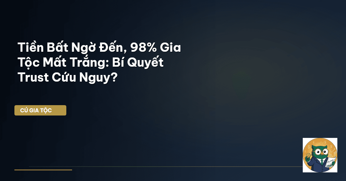 Tiền Bất Ngờ Đến, 98% Gia Tộc Mất Trắng: Bí Quyết Trust Cứu Nguy?