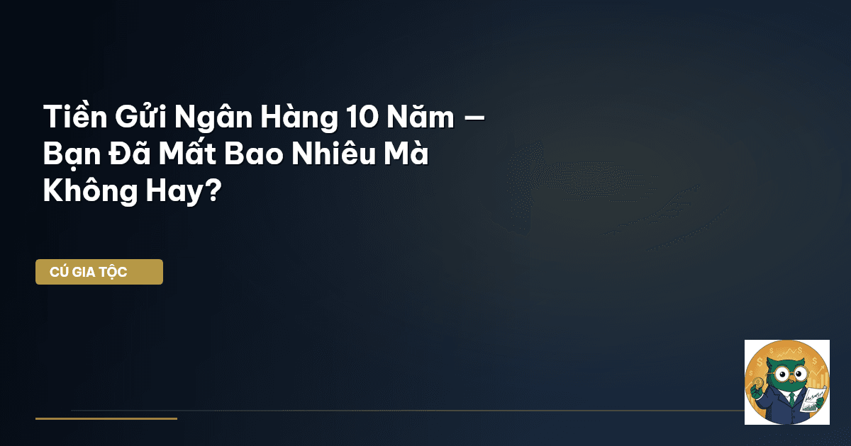 Tiền Gửi Ngân Hàng 10 Năm — Bạn Đã Mất Bao Nhiêu Mà Không Hay?