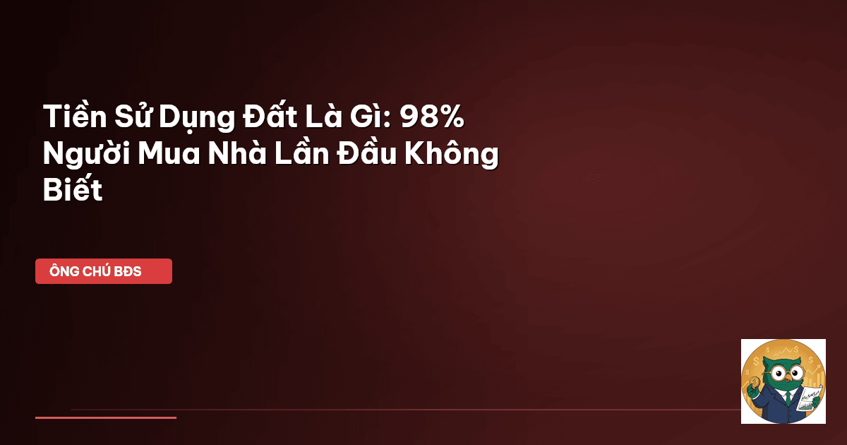 tiền sử dụng đất