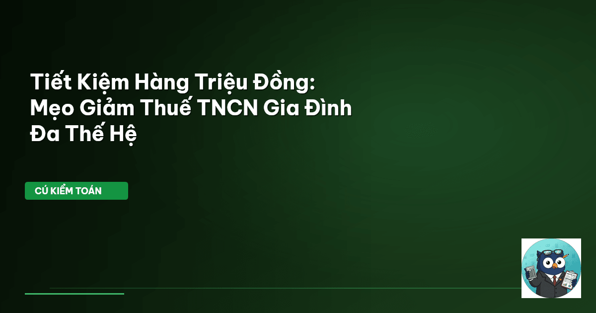 tối ưu thuế cá nhân