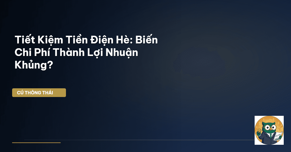 Tiết Kiệm Tiền Điện Hè: Biến Chi Phí Thành Lợi Nhuận Khủng?