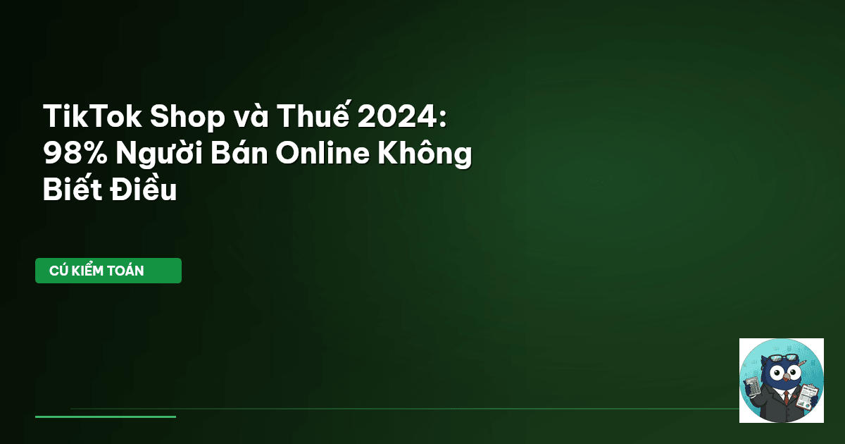 thuế TikTok Shop 2024