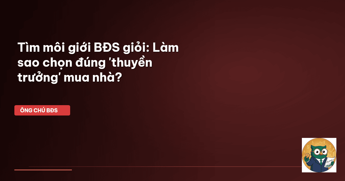 môi giới BĐS