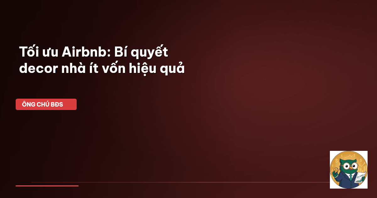 tối ưu hóa lợi nhuận airbnb