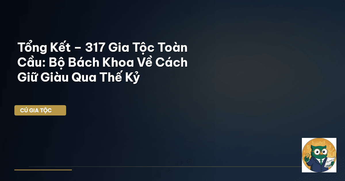 Tổng Kết – 317 Gia Tộc Toàn Cầu: Bộ Bách Khoa Về Cách Giữ Giàu Qua Thế Kỷ