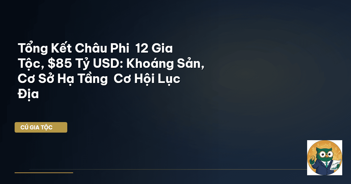 Tổng Kết Châu Phi – 12 Gia Tộc, $85 Tỷ USD: Khoáng Sản, Cơ Sở Hạ Tầng – Cơ Hội Lục Địa