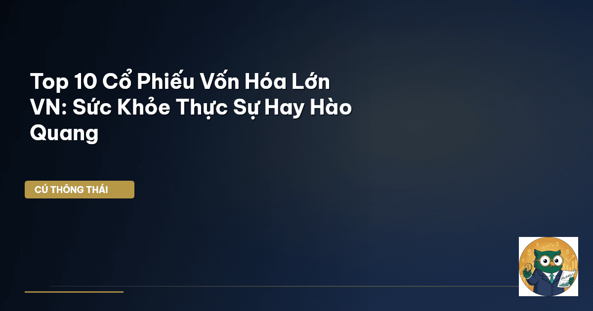 Top 10 Cổ Phiếu Vốn Hóa Lớn VN: Sức Khỏe Thực Sự Hay Hào Quang