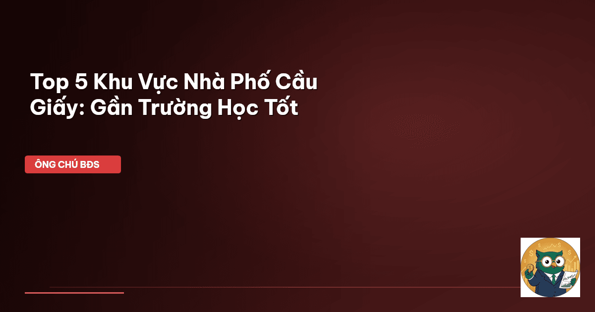 nhà phố Cầu Giấy