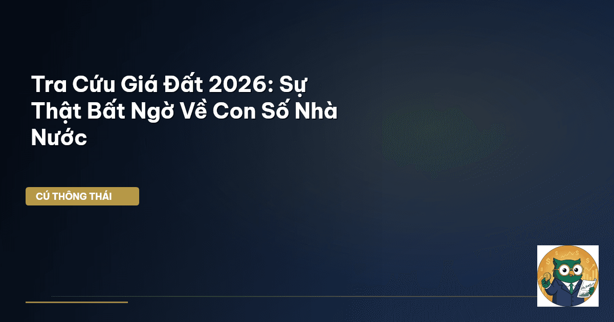 Tra Cứu Giá Đất 2026: Sự Thật Bất Ngờ Về Con Số Nhà Nước
