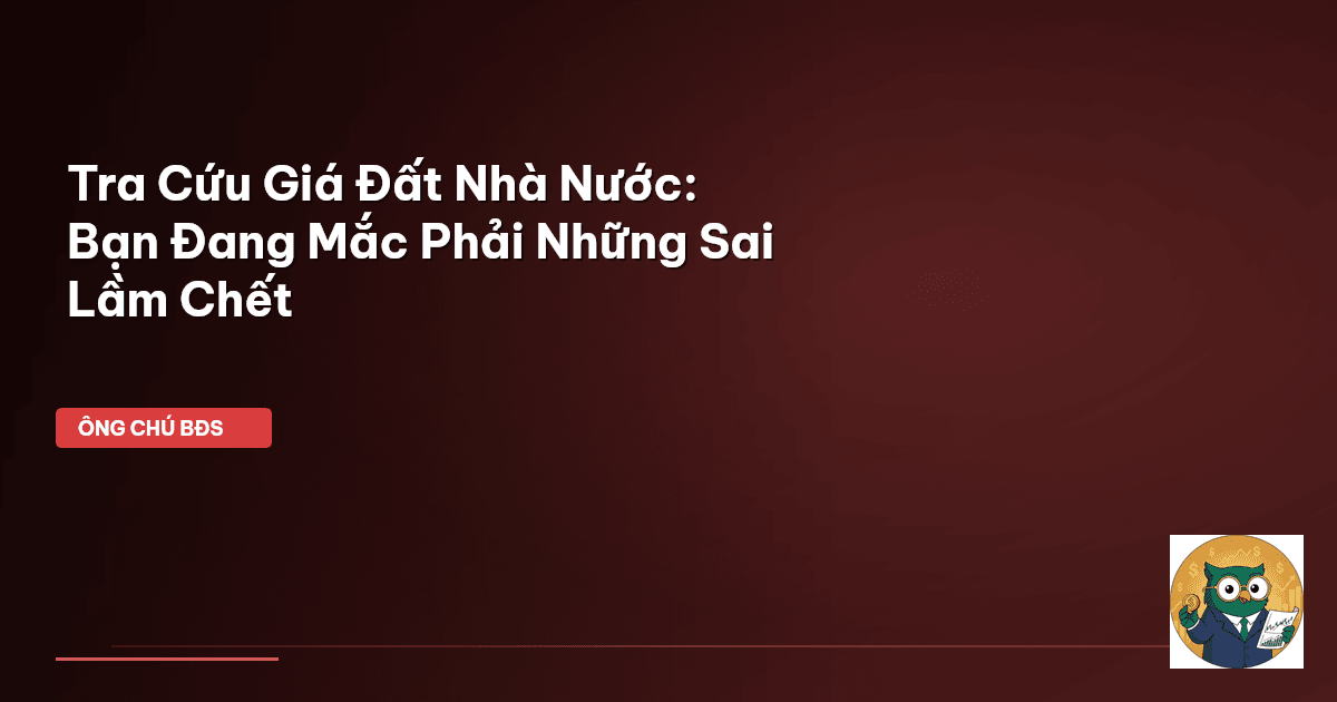 tra cứu giá đất nhà nước