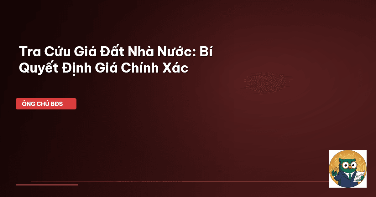 tra cứu giá đất nhà nước