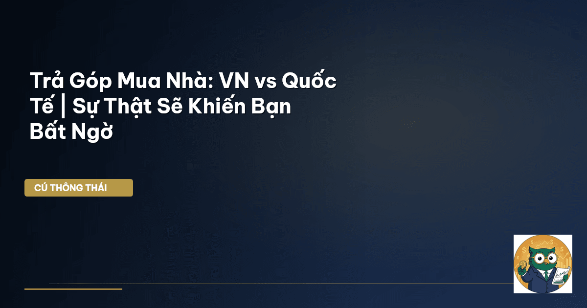 Trả Góp Mua Nhà: VN vs Quốc Tế | Sự Thật Sẽ Khiến Bạn Bất Ngờ