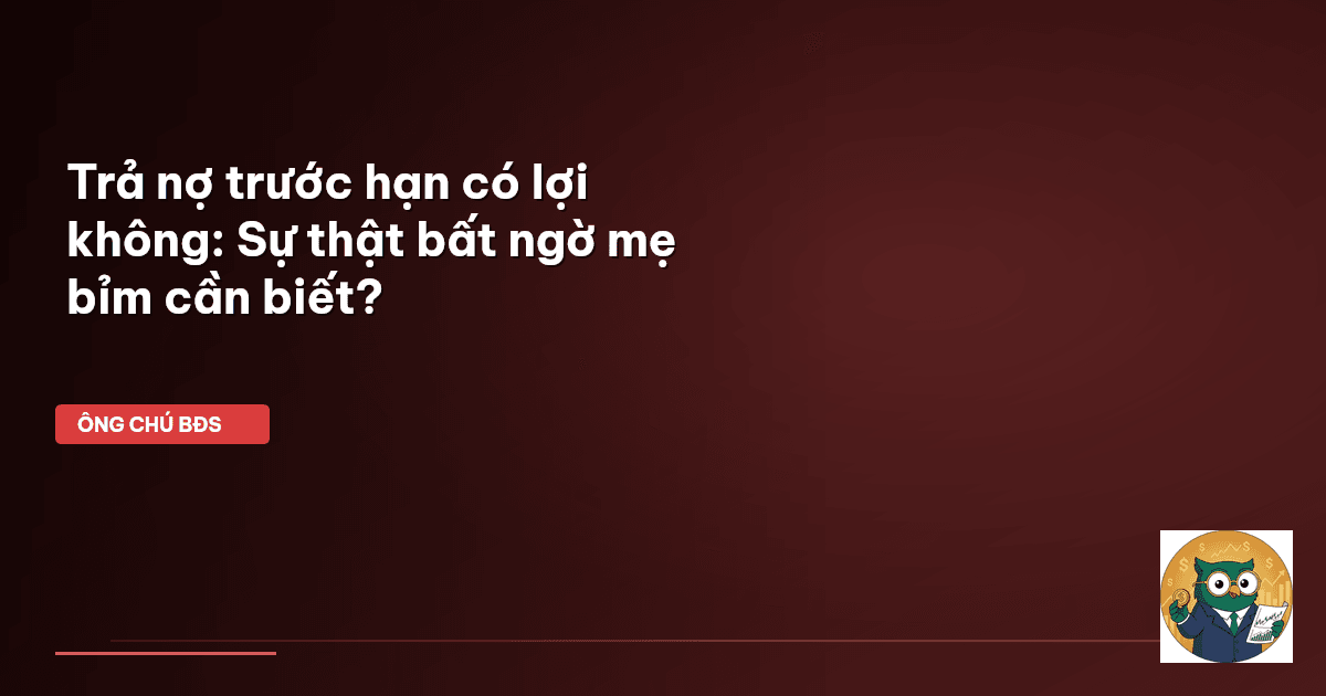 trả nợ trước hạn