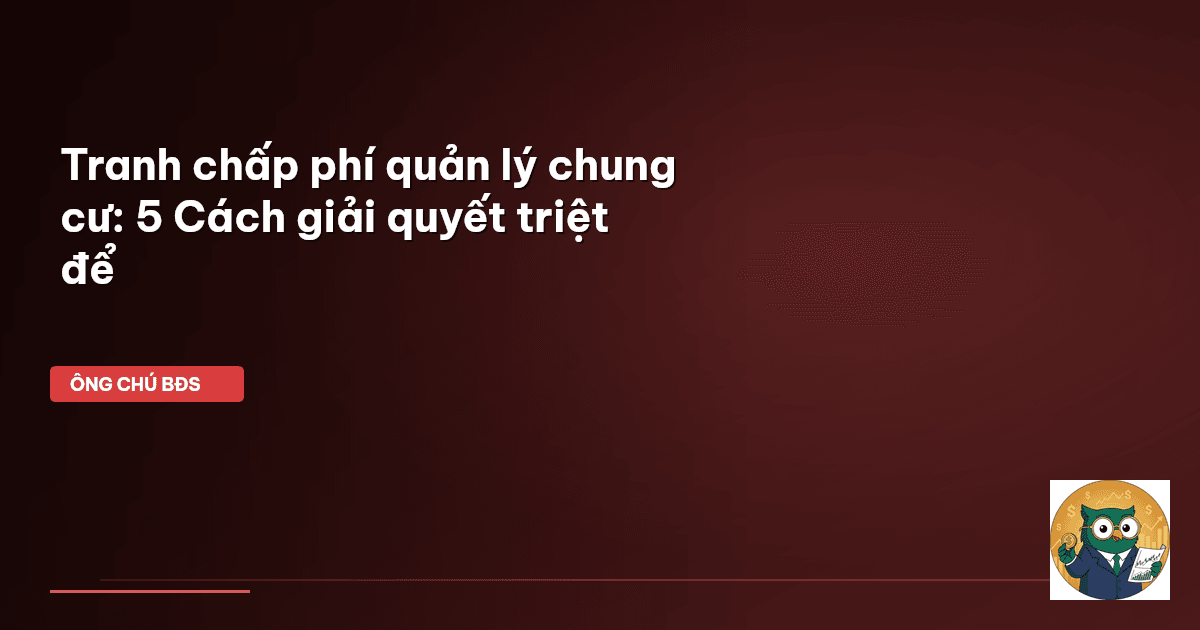 phí quản lý chung cư