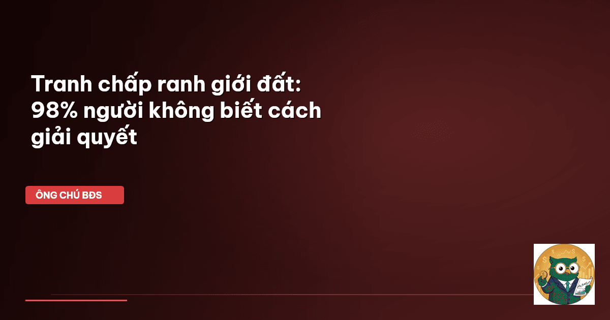 tranh chấp ranh giới đất